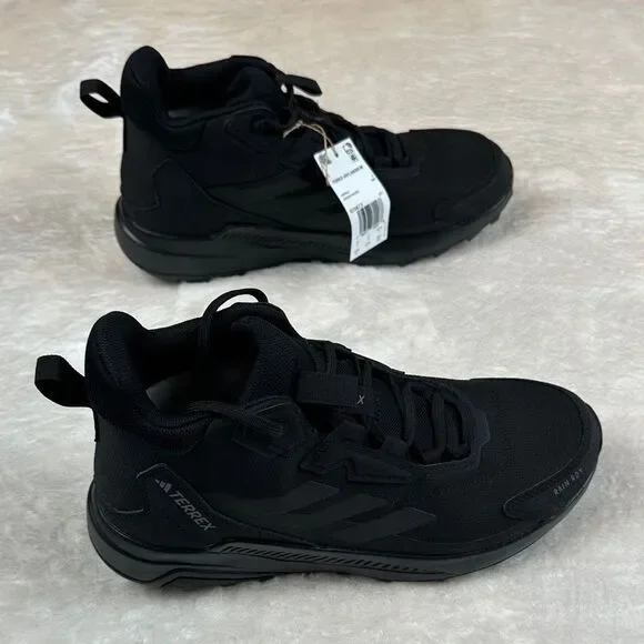 Adidas Terrex Anylander MI 10.5 All Black Women's Hiking Sneaker Rain Ready - Picture 9 of 15